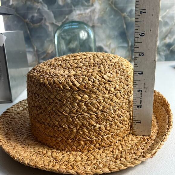 Nine & Company Rattan Raffia Straw Beach Sun Hat - Picture 9 of 9